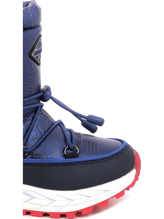 Kids Snow Boots with Velcro Blue