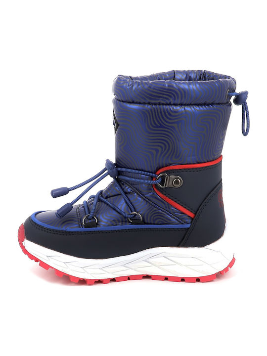 Kids Snow Boots with Velcro Blue