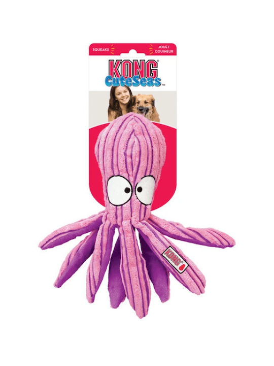 Kong Cuteseas Octopus Jucărie de Pluș Câine Mare 32εκ. Roz 1buc