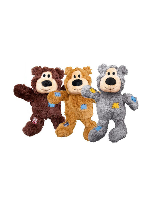 Kong Wild Knots Bear Cuddly Dog Toy With Sound Small / XSmall 1 Piece (Various Colors)