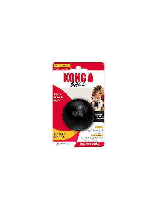 Kong Extreme Ball Toy Dog Chewing made of Rubber Small 6.5εκ. Black 1pcs