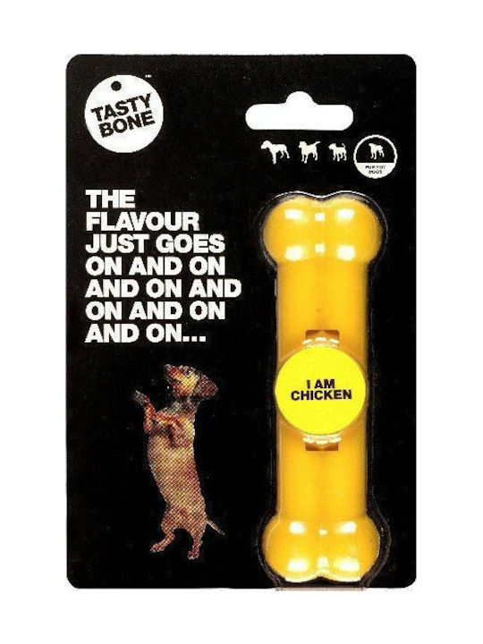 Tasty Bone Chicken Nylon Bone Toy Dog with Flavor Chicken Large 17εκ. Yellow 1pcs