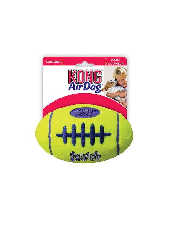 Kong Air Squeaker Football Ball Dog Toy Made of Rubber With Sound Large Small Medium 17cm Green 1 Piece