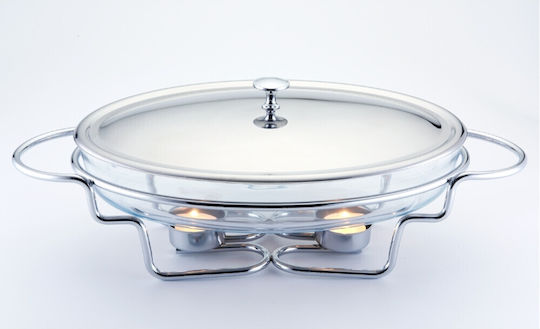 Πιατέλα Σερβιρίσματος Bohmann Bh 2007-30cg 3l Καπάκι Βάση Inox