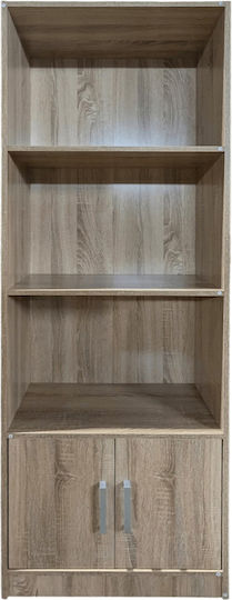Βιβλιοθήκη Eliot 3s Καφέ 60x30x180εκ.