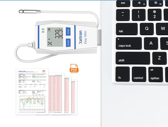 Датчик За Запис На Данни Xetron Elog10eh Експорт Pdf 40 До 85°c