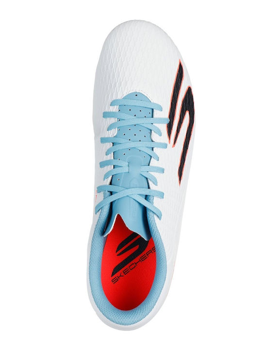 Skechers MG Футболни Обувки с Бутони Бели