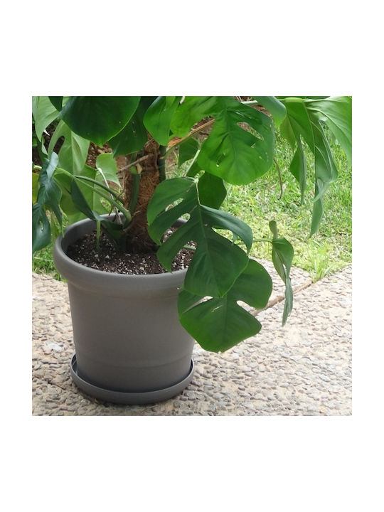 Flower Pot Gea 25lt-d41x35.50 cm-gray Beige
