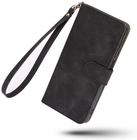 Στήριξης Όψη Wallet Δερματίνης Μαύρο (Honor X7)