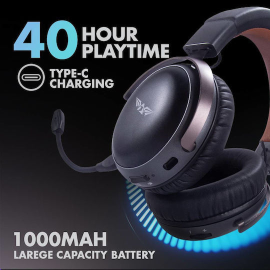 Armaggeddon Orion 7 Dune Ασύρματο Over Ear Gaming Headset με σύνδεση 3.5mm / Bluetooth / USB