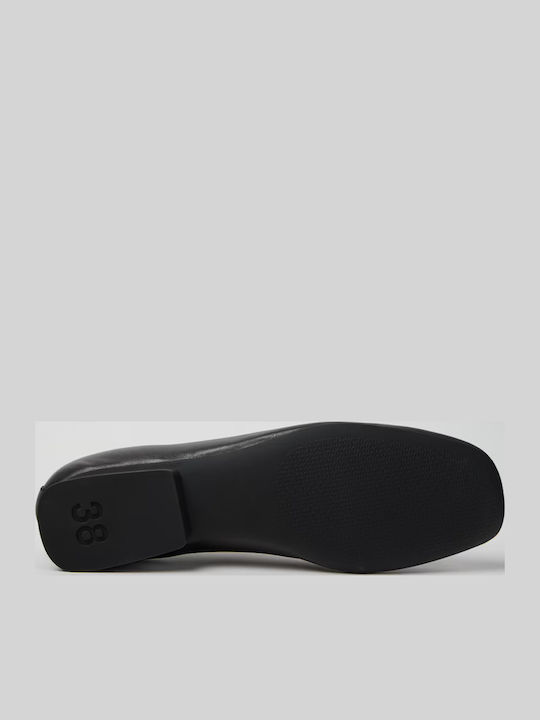 Casi Myra Lederne Damen Ballerinas in Schwarz Farbe