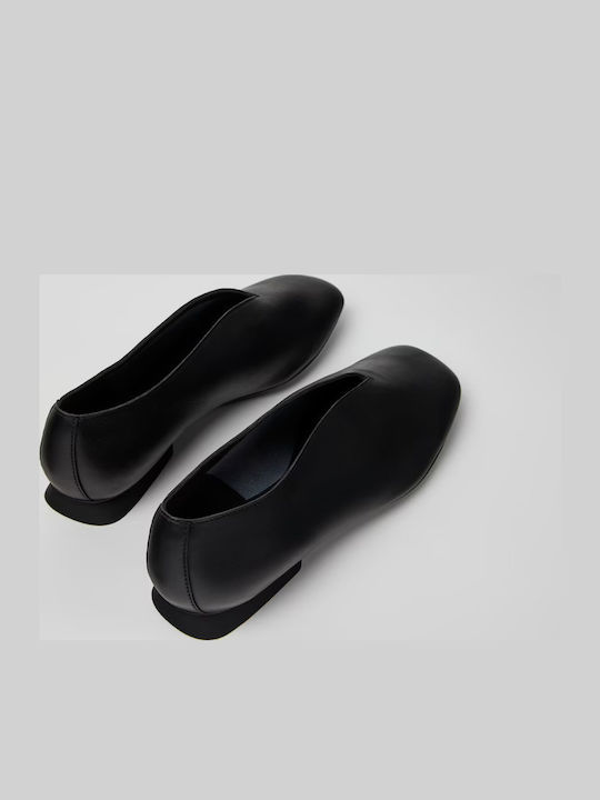 Casi Myra Lederne Damen Ballerinas in Schwarz Farbe