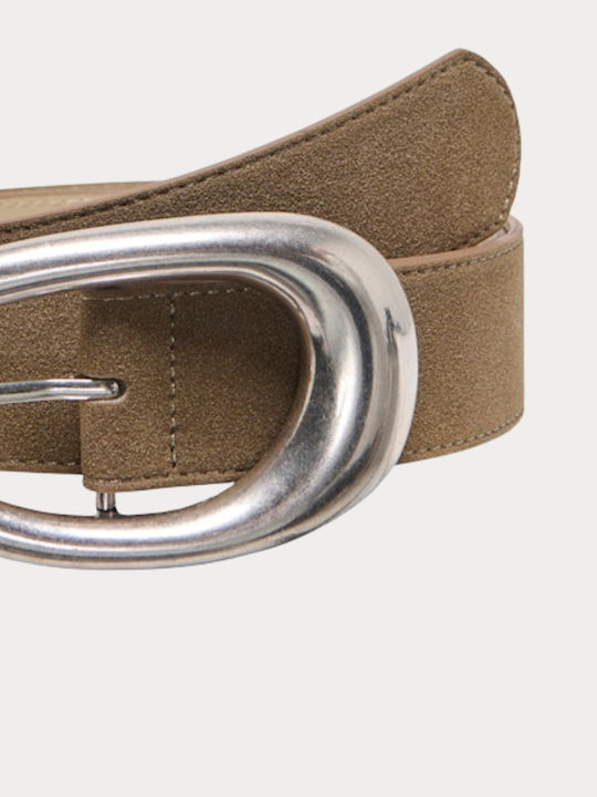 Dido Leather Women's Belt Beige