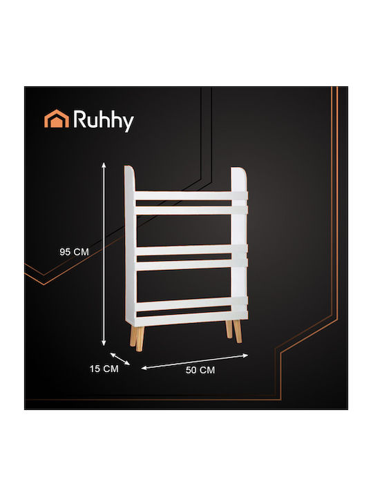 Kids Wooden Bookcase White