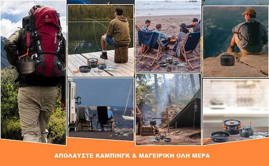 Lixada Ghu2457 ‎ Σετ Επιτραπέζια Σετ Μαγειρέματος για Camping 16τμχ