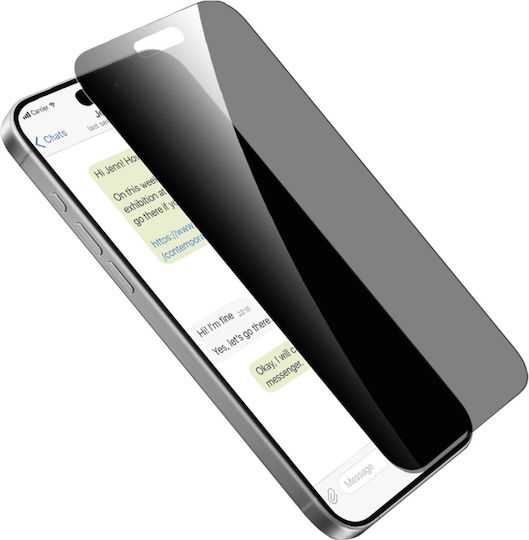 Puro Tempered Glass Puro Privacy Tempered Glass Iphone 16 Pro