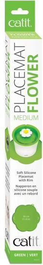 Catit Fountain Bowl Protector Non-slip Silicone Flower Shape Green