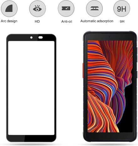 Mocolo Full Glue Full Face Tempered Glass Μαύρο (Galaxy Xcover 5)