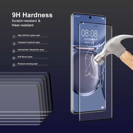 Enkay Full Face Tempered Glass Negru (Huawei P50 Pro)