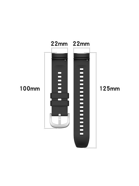 Silikon-Armbänder für Amazfit Balance Schwarz