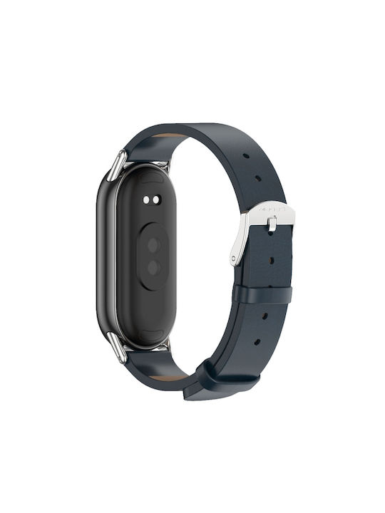 Κούμπωμα Λουράκι Δερμάτινο Μπλε (Smart Band 8 / Smart Band 9 / Smart Band 10)
