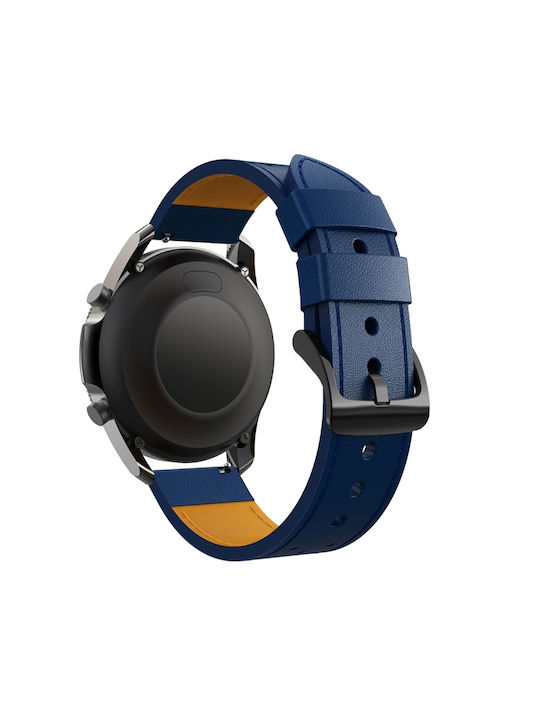 Round Hole Line Λουράκι Μπλε (Galaxy Watch (46mm) / Gear S3Huawei Watch GT/GT Pro 2/3/4/5 / Ultimate 46mmAmazfit GTR 47mm)