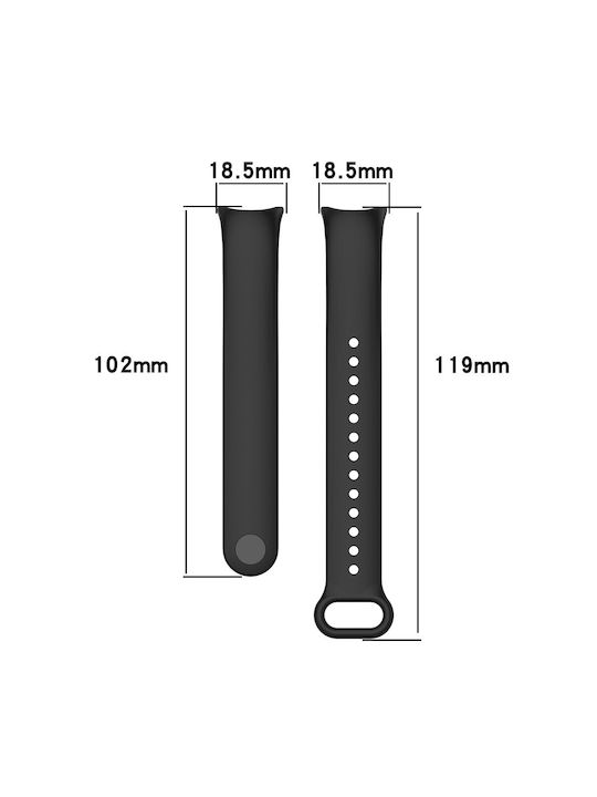 Xiaomi Strap Silicone Gray (Xiaomi Mi Band 8 / 8 NFC / Mi Band 9)