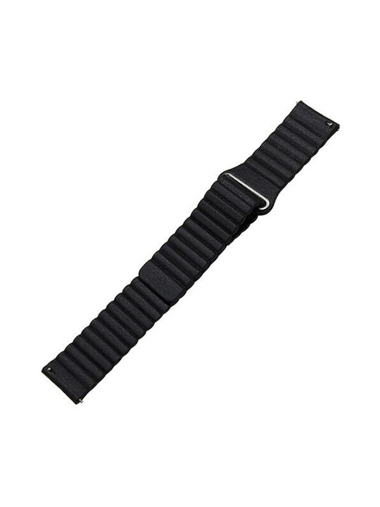 Loop Magnetic Каишка Изкуствена кожа Черен (Huawei Watch GT/GT Pro 2/3/4/5 / Ultimate 46mm)