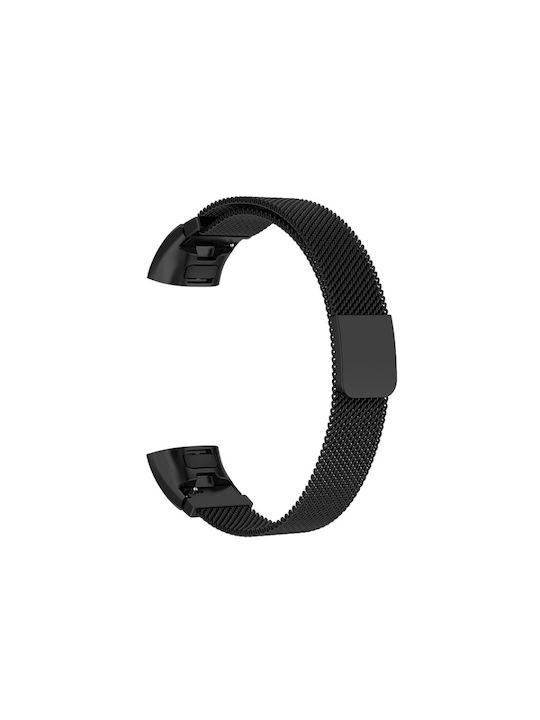 Brățară Milanese din Oțel Inoxidabil Culoare Full Face Negru (Huawei Band 4 Pro)