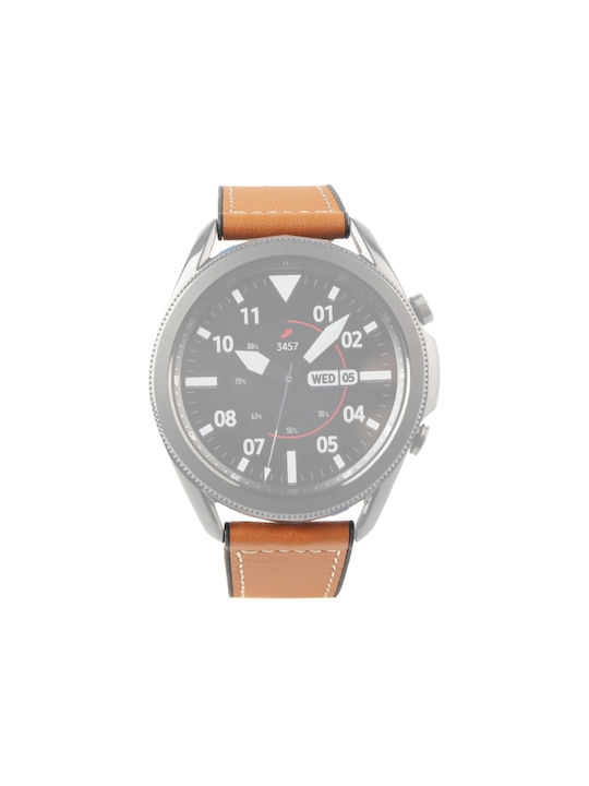 Strap Leather Brown (Galaxy Watch 42mmForerunner 55/245/645 / Vivoactive 3/5/HR / Venu Sq 2Huawei Watch GT2 / GT3 (42mm) / GT3 Pro (43mm)Amazfit GTS 2 / GTS 2 Mini / GTS 2e)