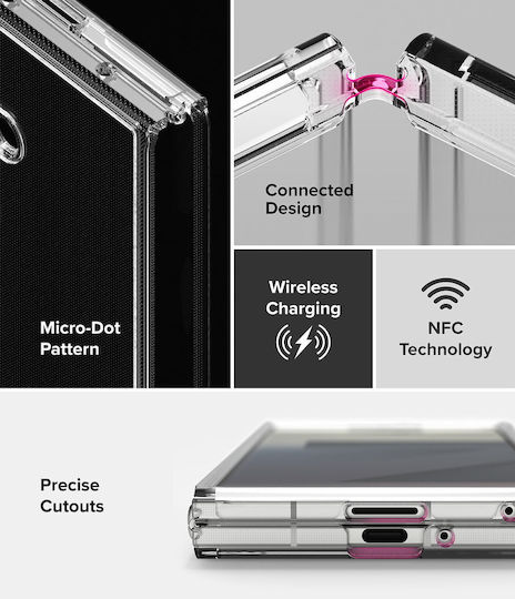 Ringke Umschlag Rückseite Kunststoff / Silikon mit Band Transparent (Samsung Galaxy Z Fold 7)