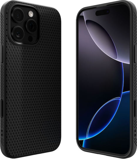 Spigen Liquid Air T (MagFit) Back Cover Silicone Black (iPhone 16 Pro)