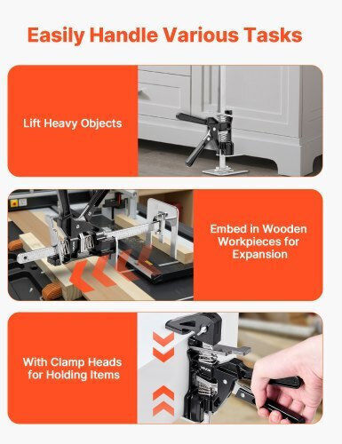 Vevor Labor Saving Arm Jack 2 Pcs 150kg Bearing Capacity Lifting To 180mm Black