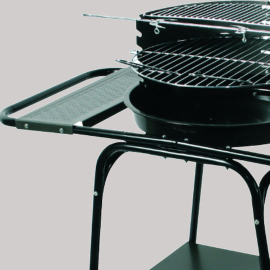 Master Grill & Party Rostfreier Stahl Holzkohlegrill mit Thermometer 46cmx46cm