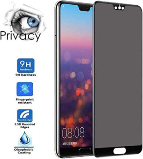 Glass Privacy Full Face Tempered Glass Μαύρο (Galaxy S23+)