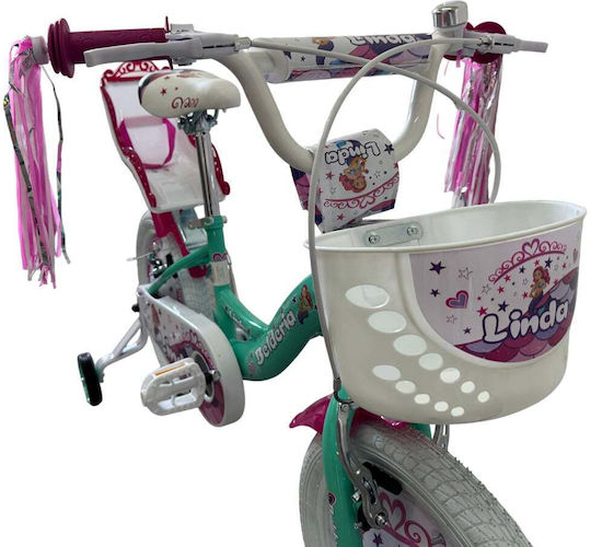 Belderia Linda 14" Kids' Bicycle City with Aluminum Frame Green/Pink