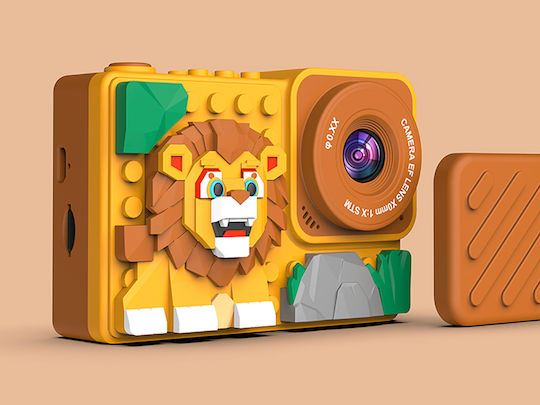 Avizar Lion Kinderkamera 18MP Gelb