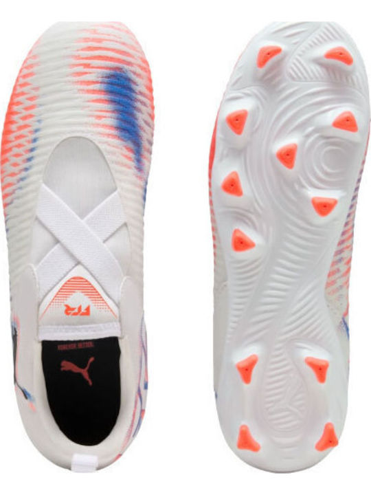 PUMA Future 8 Match Футболни Обувки с Бутони Бели