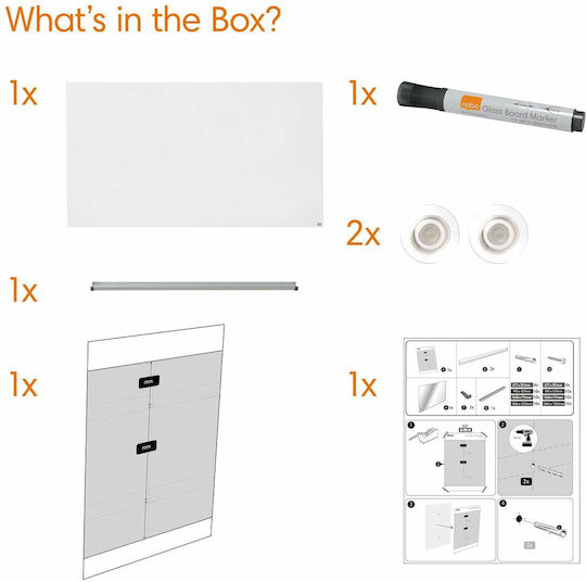 Nobo Magnetic Hanging Dry Erase Board 71x126cm