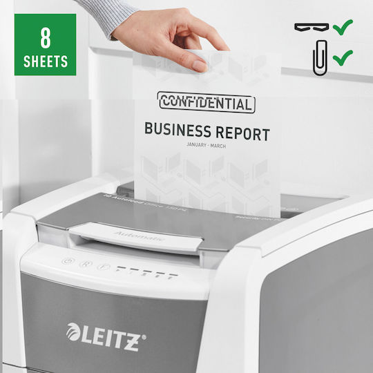 Leitz Καταστροφέας Εγγράφων Micro Cut 150 Φύλλων με Κάδο 44lt