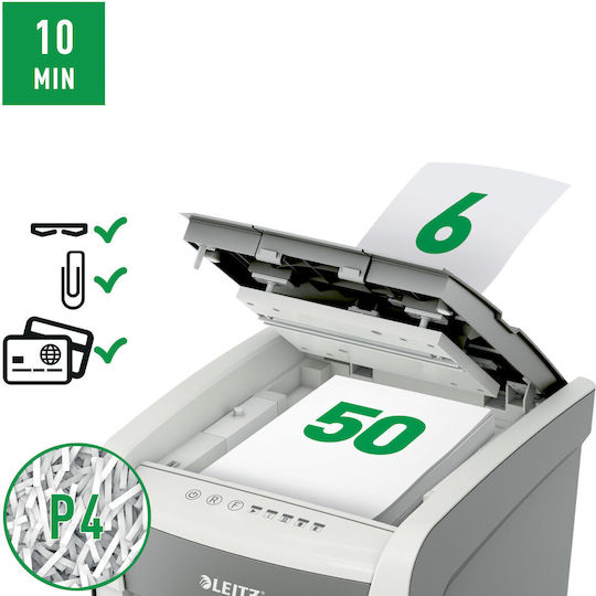 Leitz Leitz Aktenvernichter 6 Blätter mit Behälterkapazität 20lt