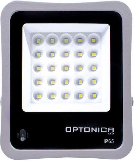 Optonica Αδιάβροχος Слънчев LED Προβολέας 6W Студено бяло 6000К με Τηλεχειριστήριο IP65