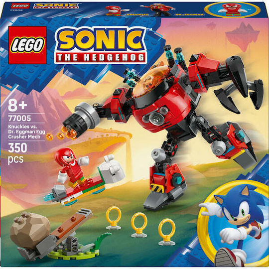 LEGO Конструктори Sonic Knuckles Vs Dr. Eggman Egg Crusher Mech За 8+ Години 350 Бройки