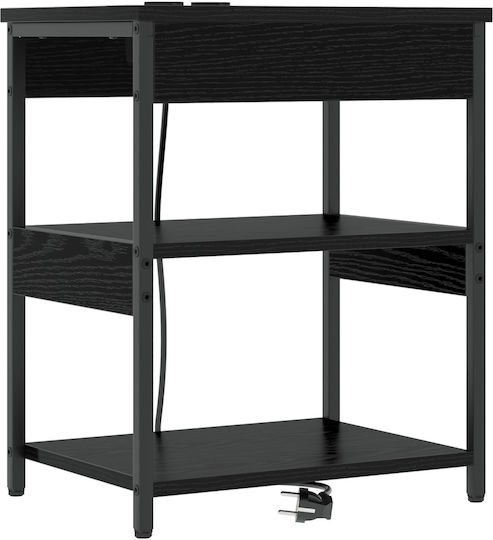Noptiere Lemnoase Black oak 2buc 41x31x51cm