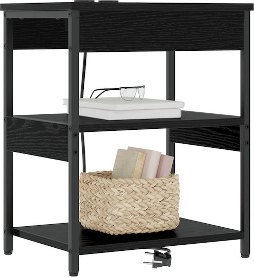 Noptiere Lemnoase Black oak 2buc 41x31x51cm