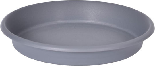 Viomes Terracotta 266 Plate Pot Plastic Titanium Grey 40x40cm