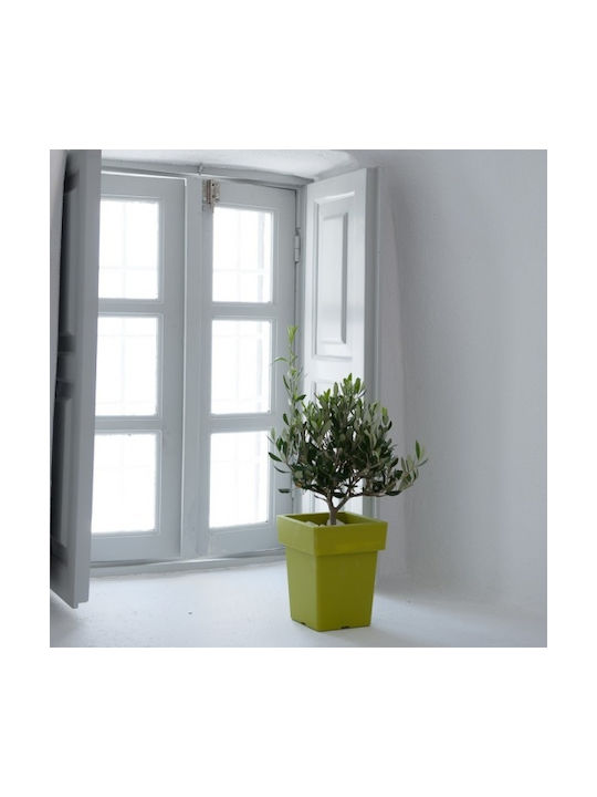 Viomes Linea Pot Plastic Taupe 21x21x26cm.