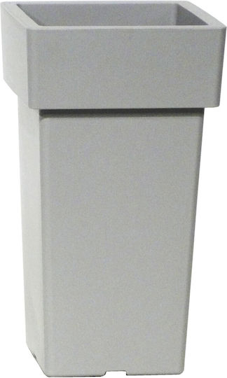 Viomes Linea Саксия Пластмаса Grey - Ash 27x27x50см.