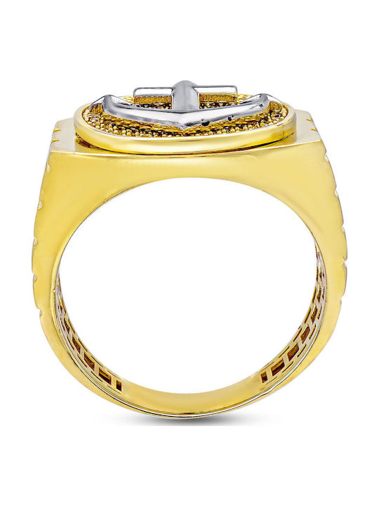 Kiriakos Gofas Мъжки Пръстен от Злато 14K