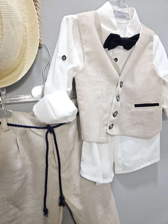 Guy Laroche Baptism Suit White 6 Pieces